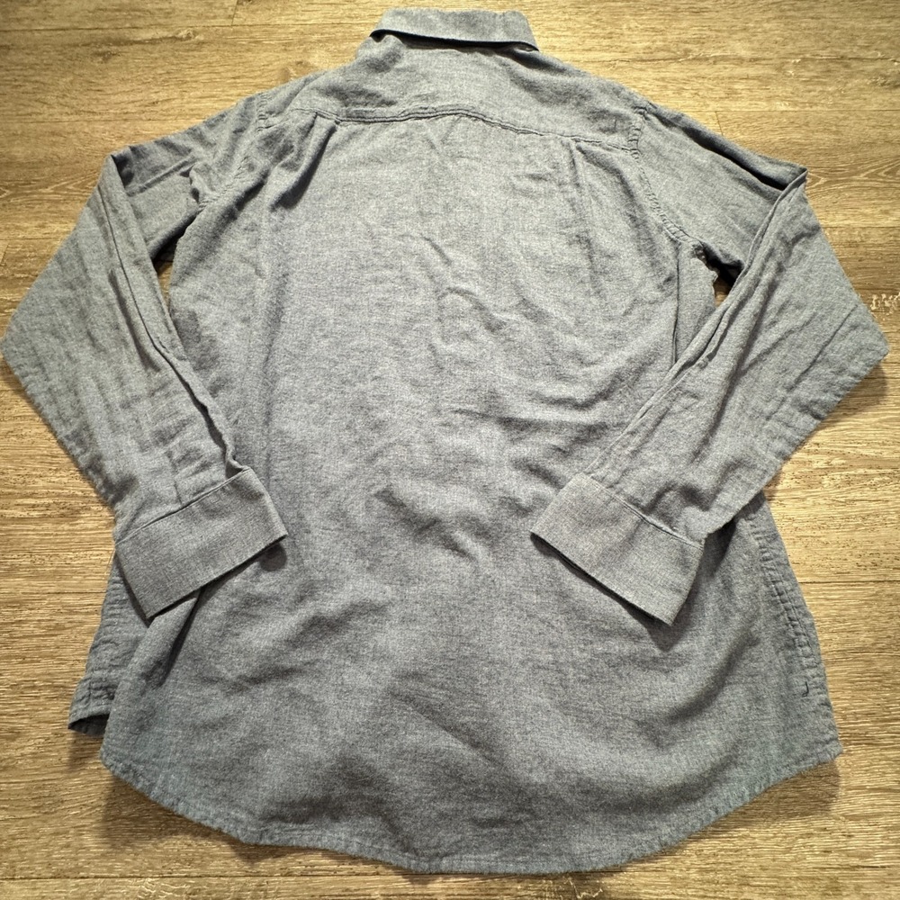 TravisMathew Flannel Shirt Mens XL Blue Cotton Workwear Outdoors Heritage Preppy - Picture 7 of 9